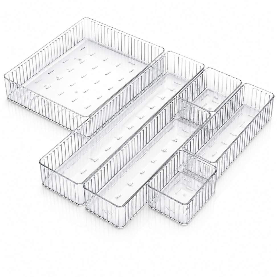 Organizador De Gaveta Modular Ajustável Em Acrílico