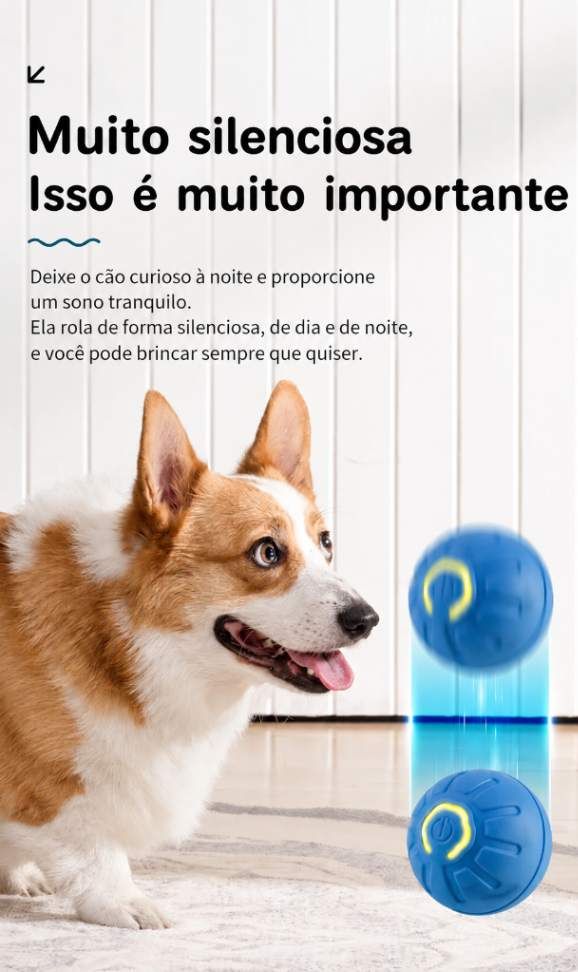Bola Anti-Tédio Inteligente para Cães e Gatos