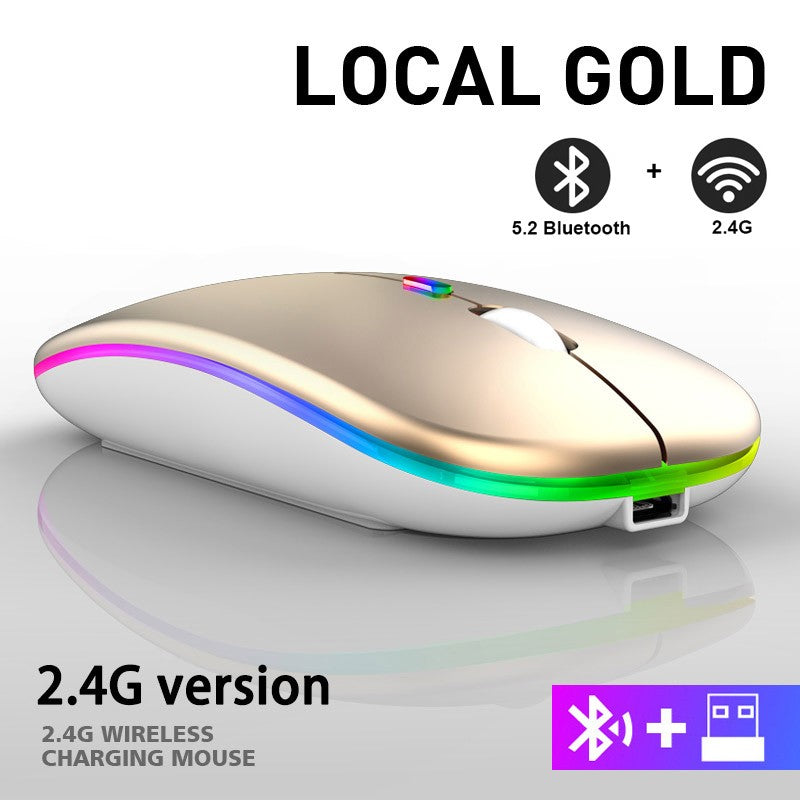 Mouse Sem Fio Bluetooth Recarregável Slim
