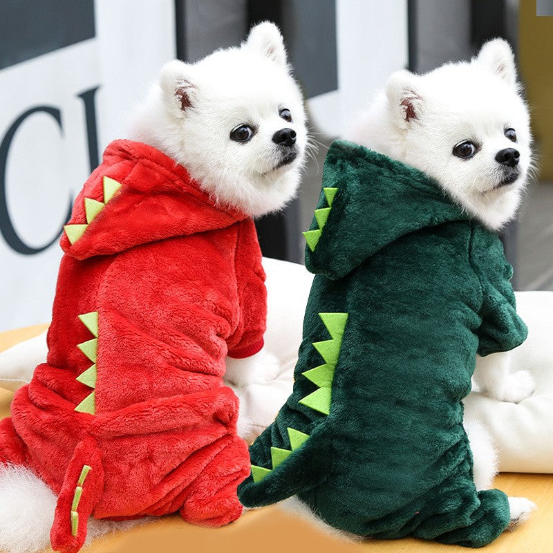 Macacão Dinossauro para Cães e Gatos