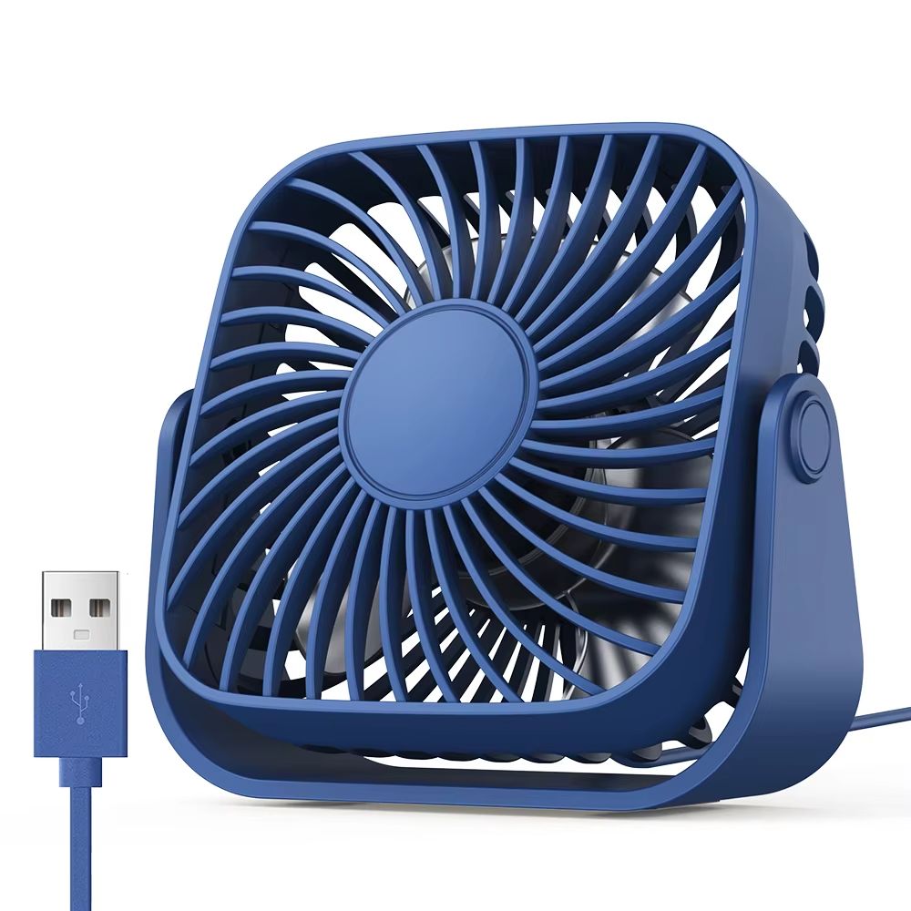 Mini Ventilador USB De Mesa Com 3 Velocidades