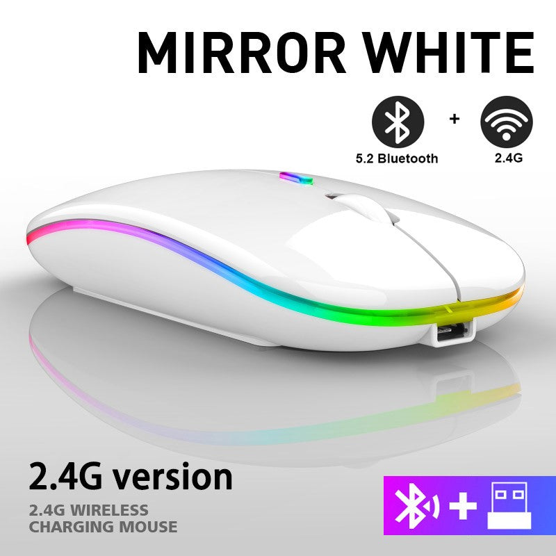 Mouse Sem Fio Bluetooth Recarregável Slim