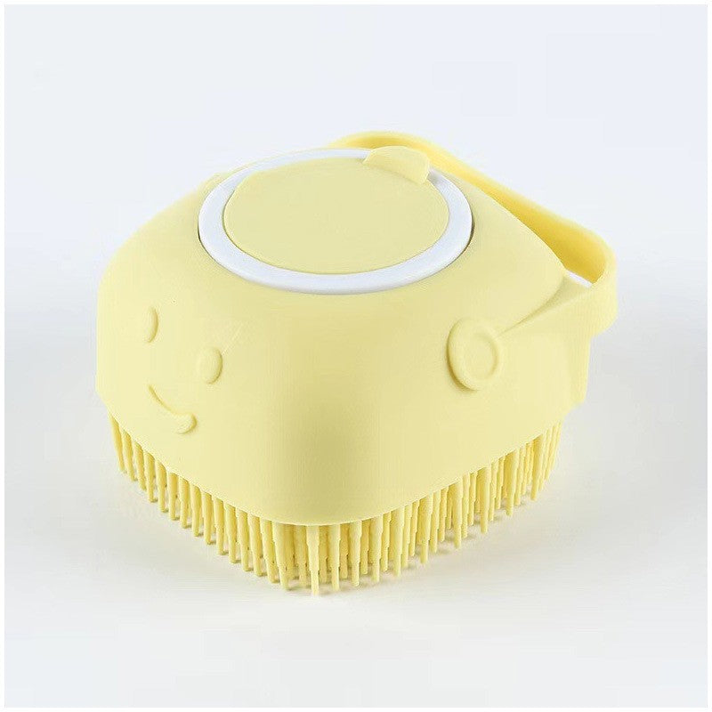 Luva de Silicone para Banho Pet com Escova Massageadora para Cães e Gatos