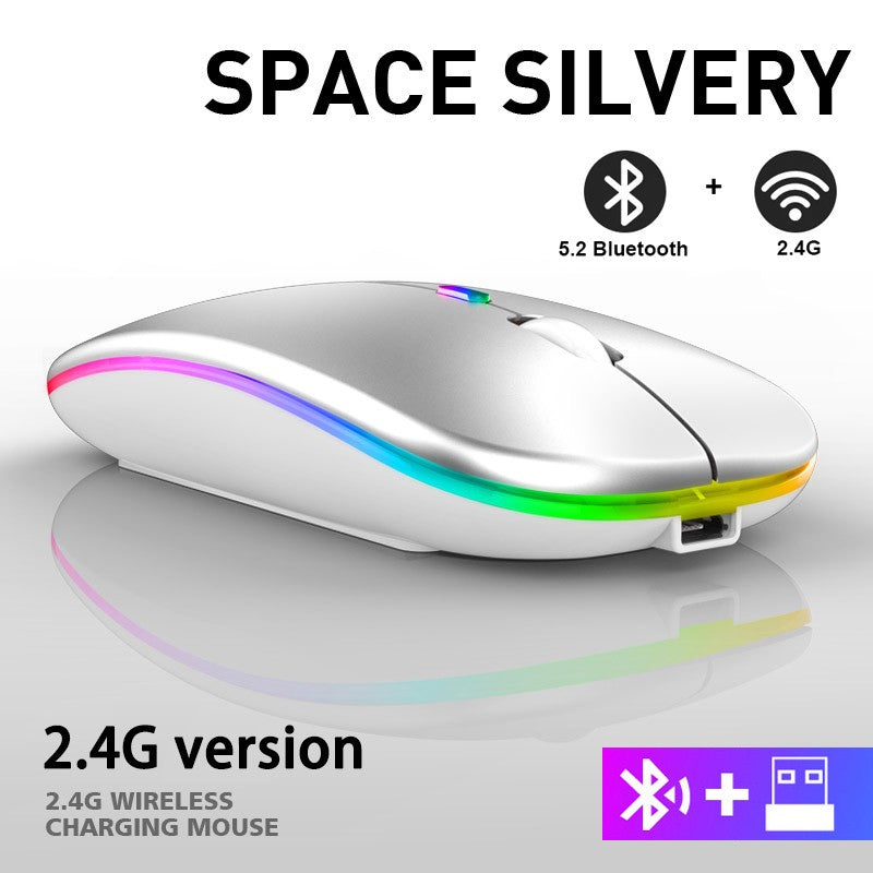 Mouse Sem Fio Bluetooth Recarregável Slim
