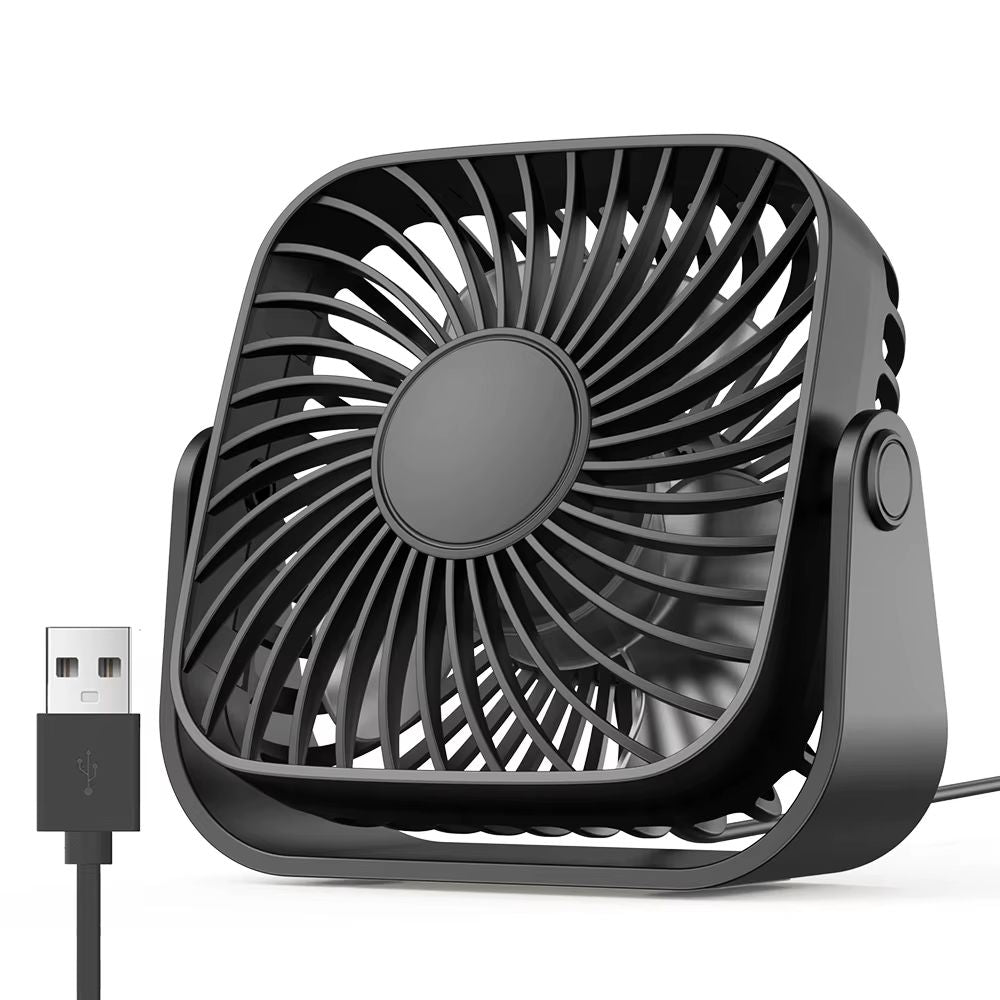 Mini Ventilador USB De Mesa Com 3 Velocidades