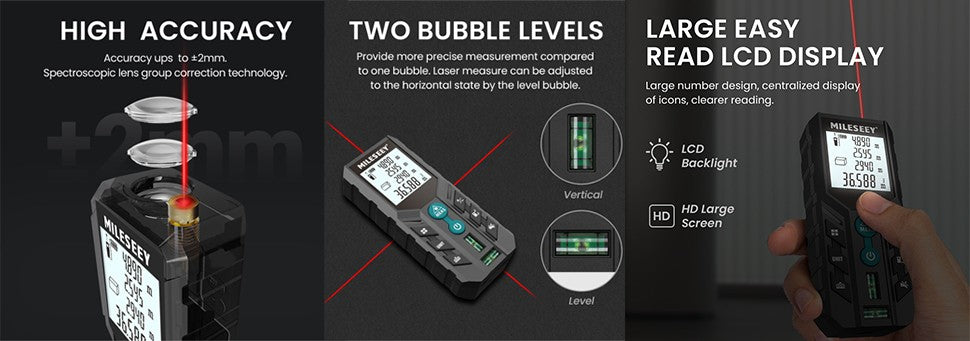 Trena a Laser Digital 40m–120m com Alta Precisão