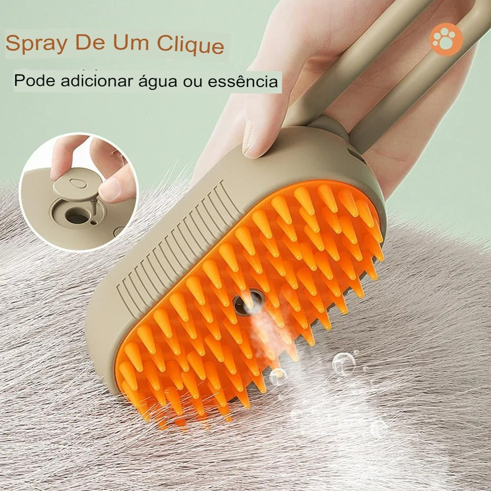 3 Em 1 Escova A Vapor Para Gato/Cachorro