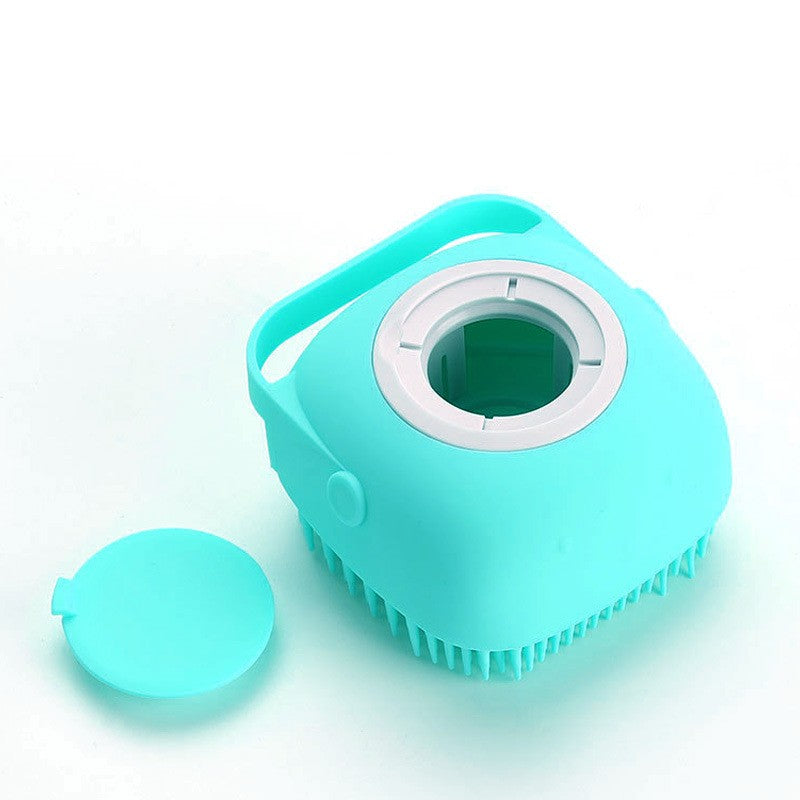 Luva de Silicone para Banho Pet com Escova Massageadora para Cães e Gatos