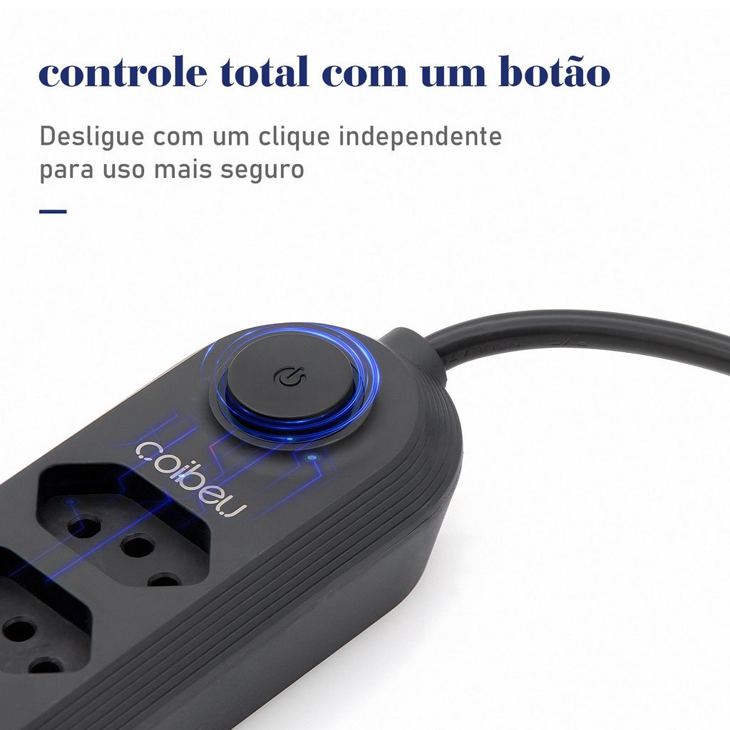 Extensão Elétrica Com Interruptor E Proteção