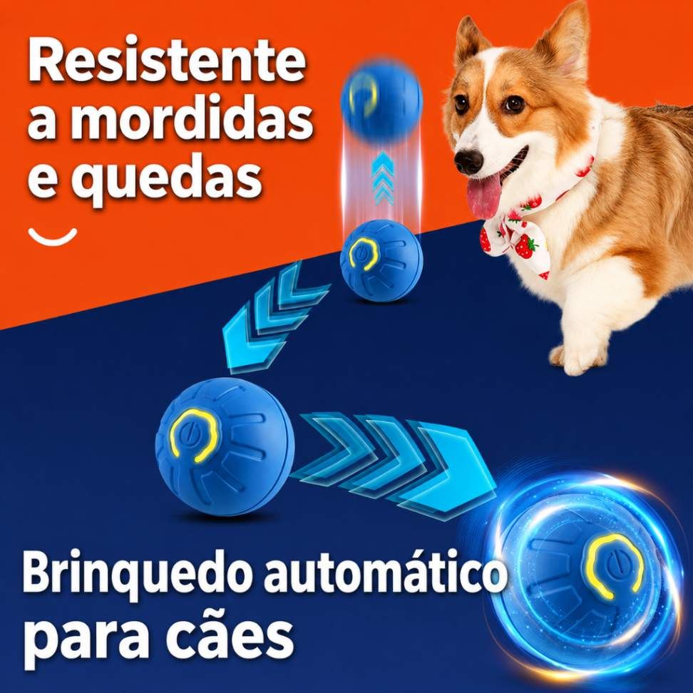 Bola Anti-Tédio Inteligente para Cães e Gatos