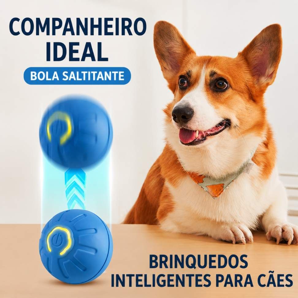 Bola Anti-Tédio Inteligente para Cães e Gatos