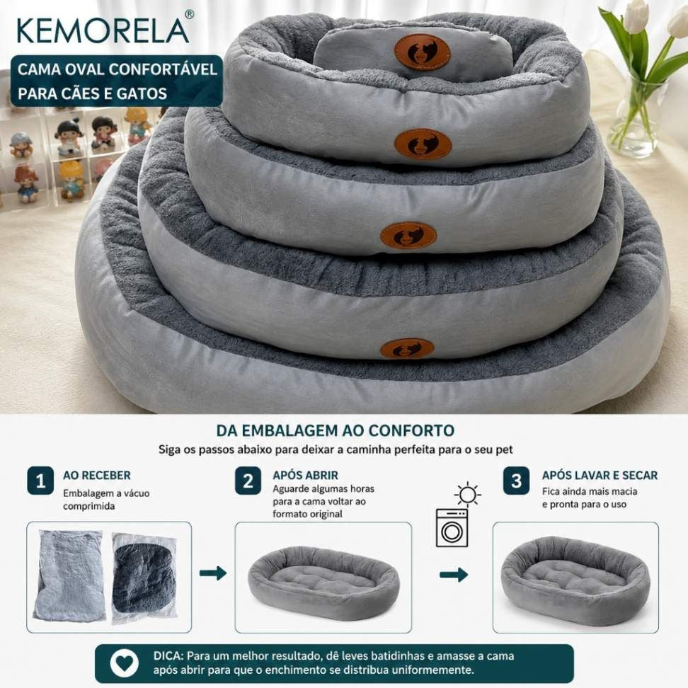 Cama Nuvem de Pelúcia para Pets