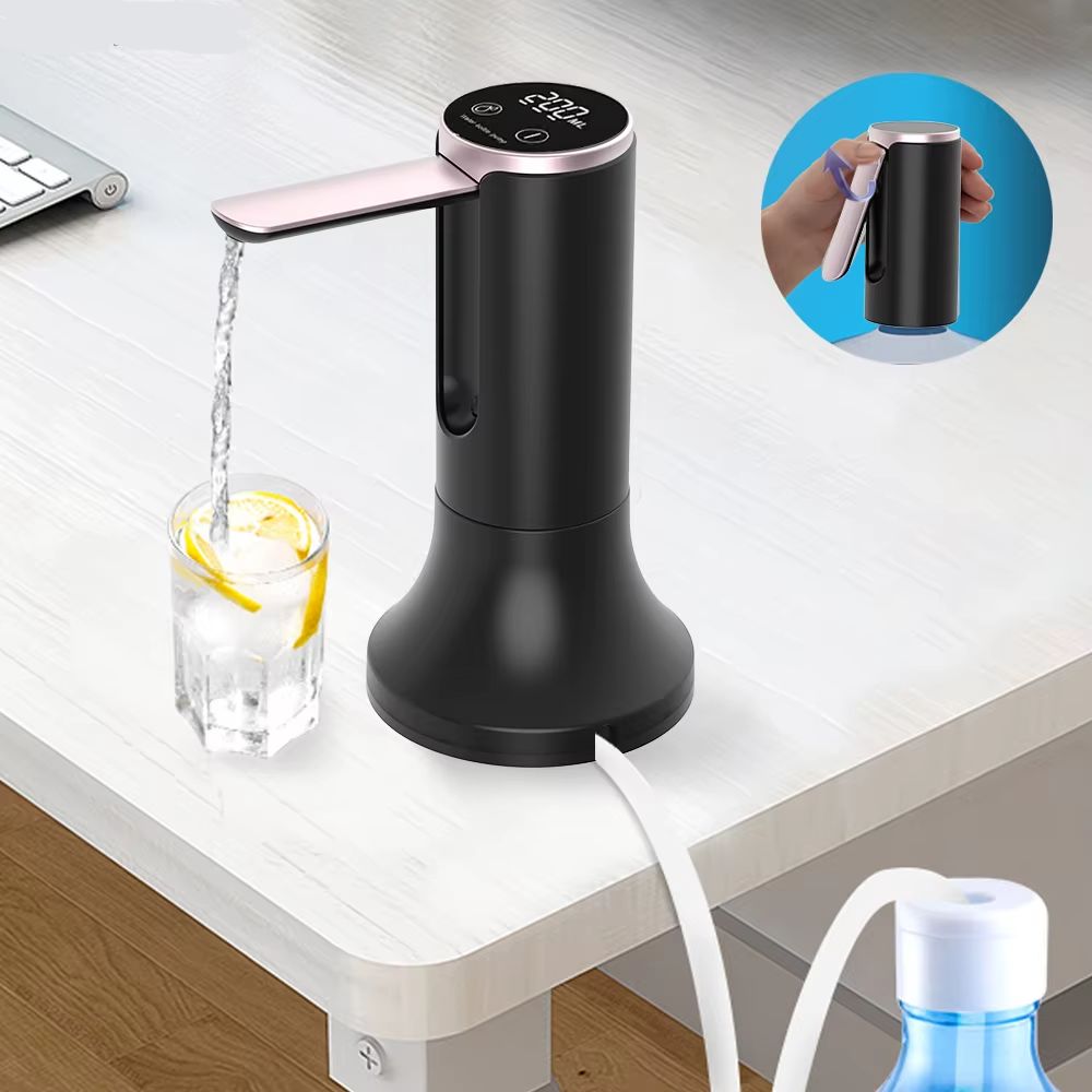 Bomba Elétrica Para Galão De Água Dobrável Com Display