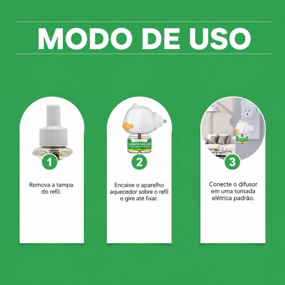 Kit Difusor Calmante para Cães.