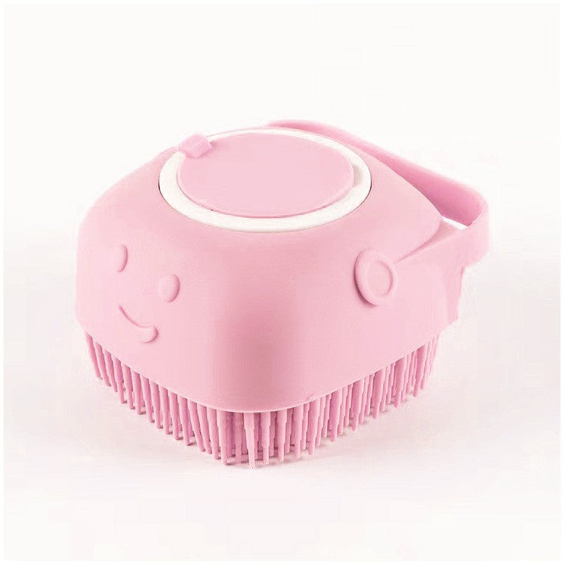 Luva de Silicone para Banho Pet com Escova Massageadora para Cães e Gatos