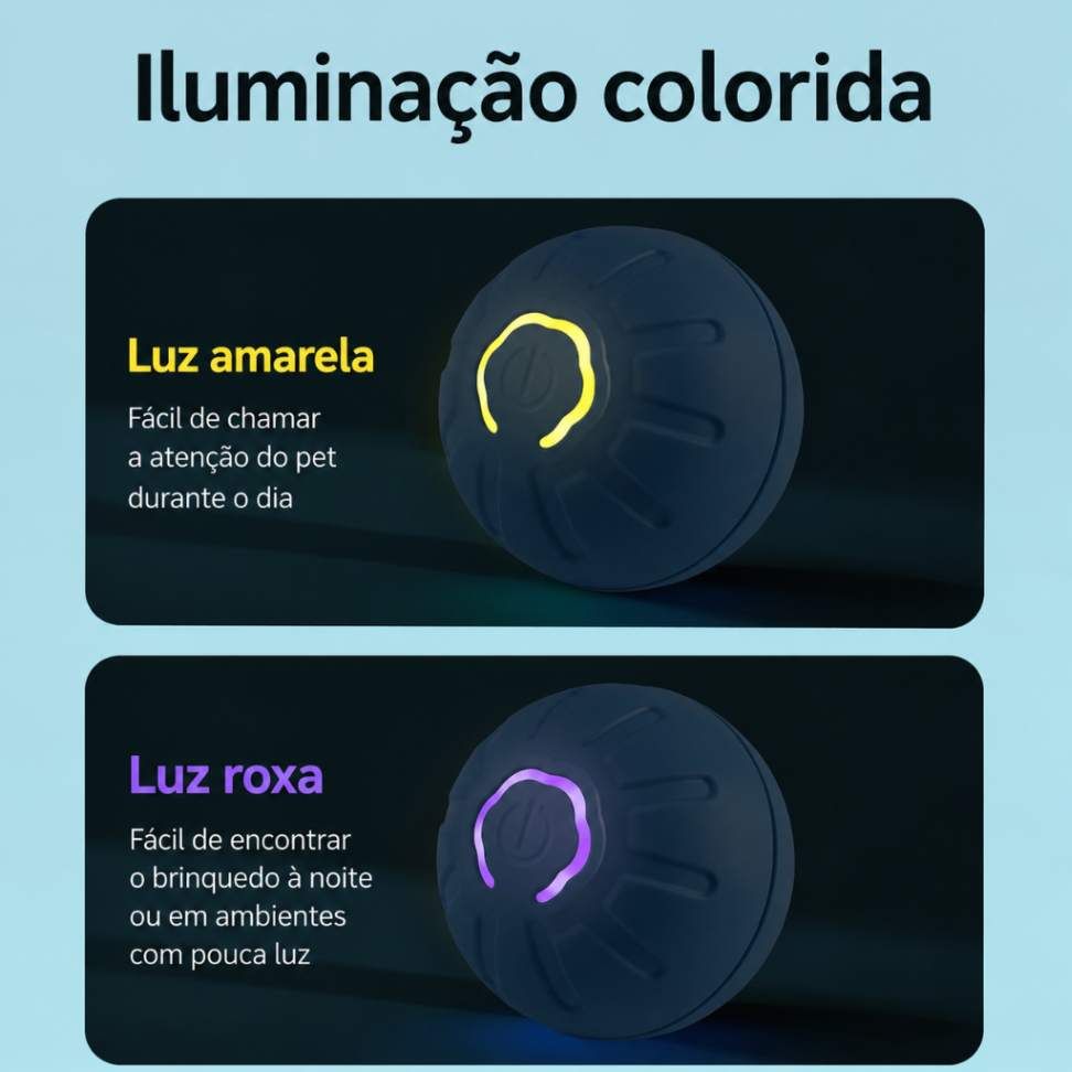 Bola Anti-Tédio Inteligente para Cães e Gatos