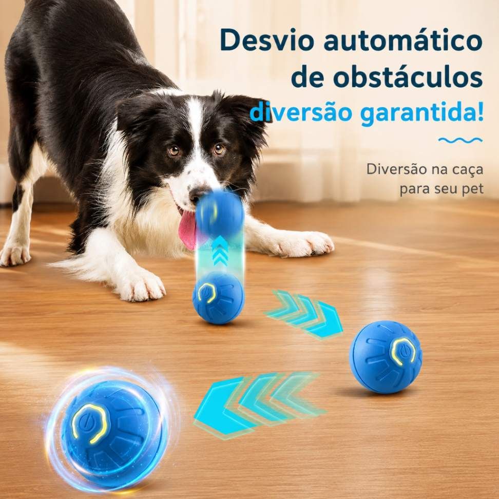 Bola Anti-Tédio Inteligente para Cães e Gatos