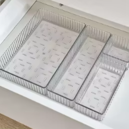 Organizador De Gaveta Modular Ajustável Em Acrílico