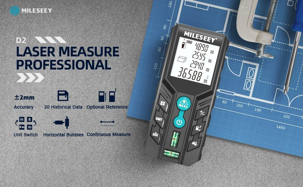Trena a Laser Digital 40m–120m com Alta Precisão