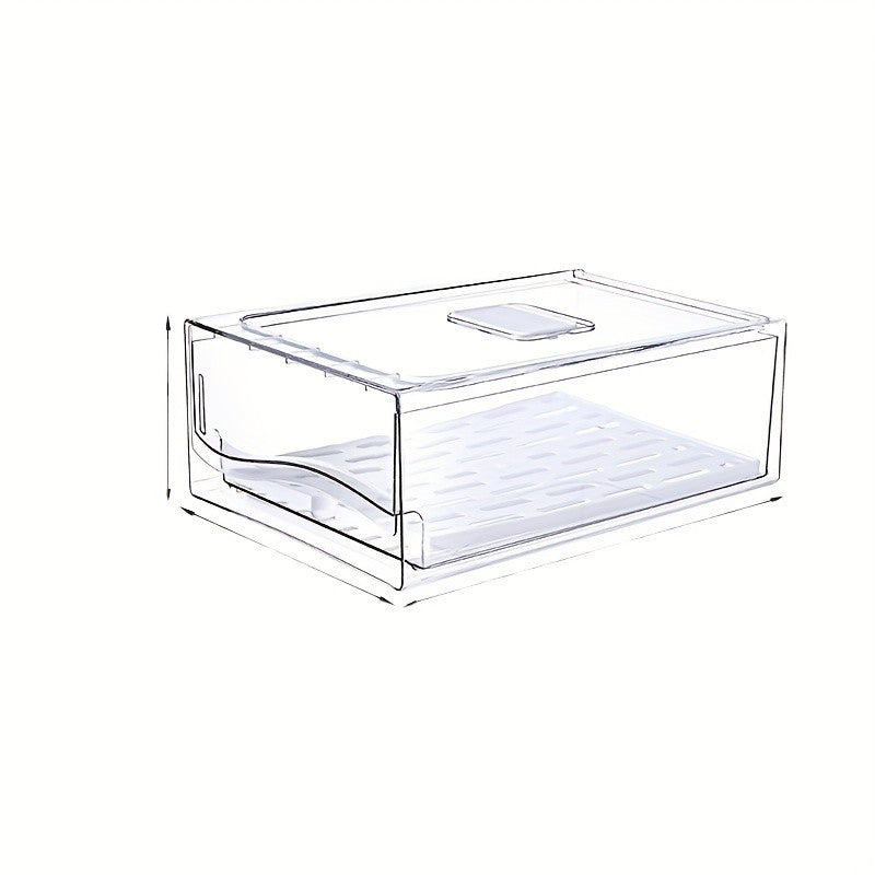 Organizador De Geladeira Com Gavetas Transparentes