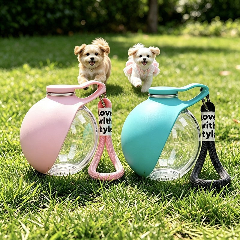 Garrafa Portátil de Água Plástica para Cães 285ml.