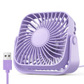 Mini Ventilador USB De Mesa Com 3 Velocidades