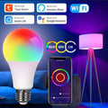 Lâmpada Inteligente WiFi RGB E27 com Controle por App e Voz