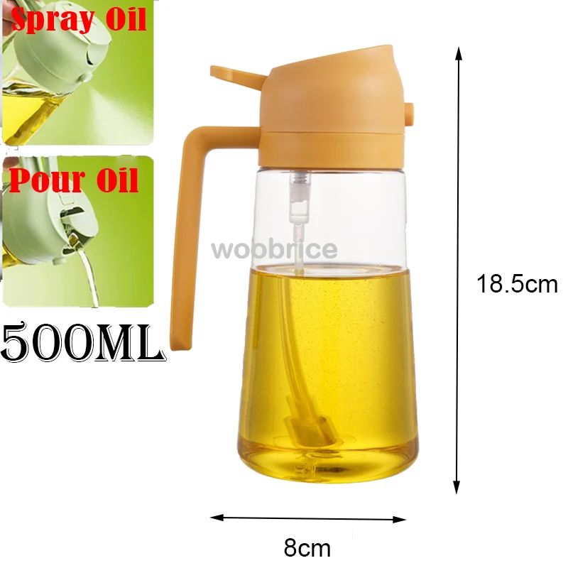 Frasco Spray De Óleo 2 Em 1 Para Cozinha
