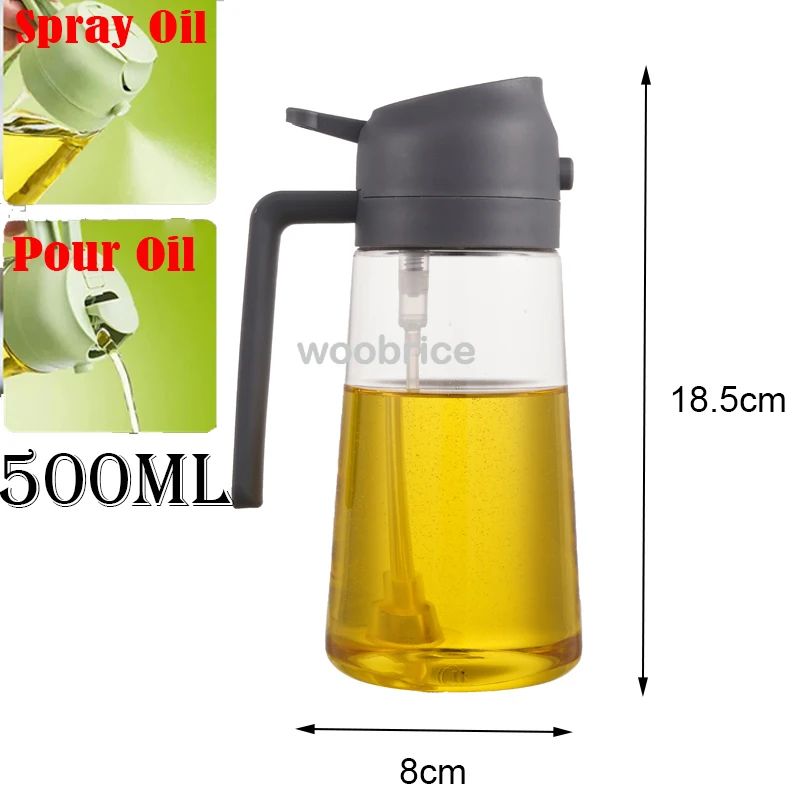 Frasco Spray De Óleo 2 Em 1 Para Cozinha