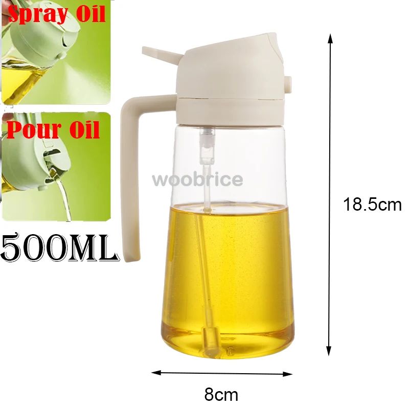 Frasco Spray De Óleo 2 Em 1 Para Cozinha
