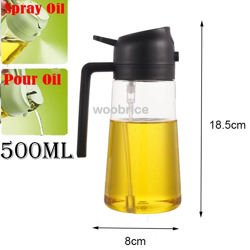 Frasco Spray De Óleo 2 Em 1 Para Cozinha