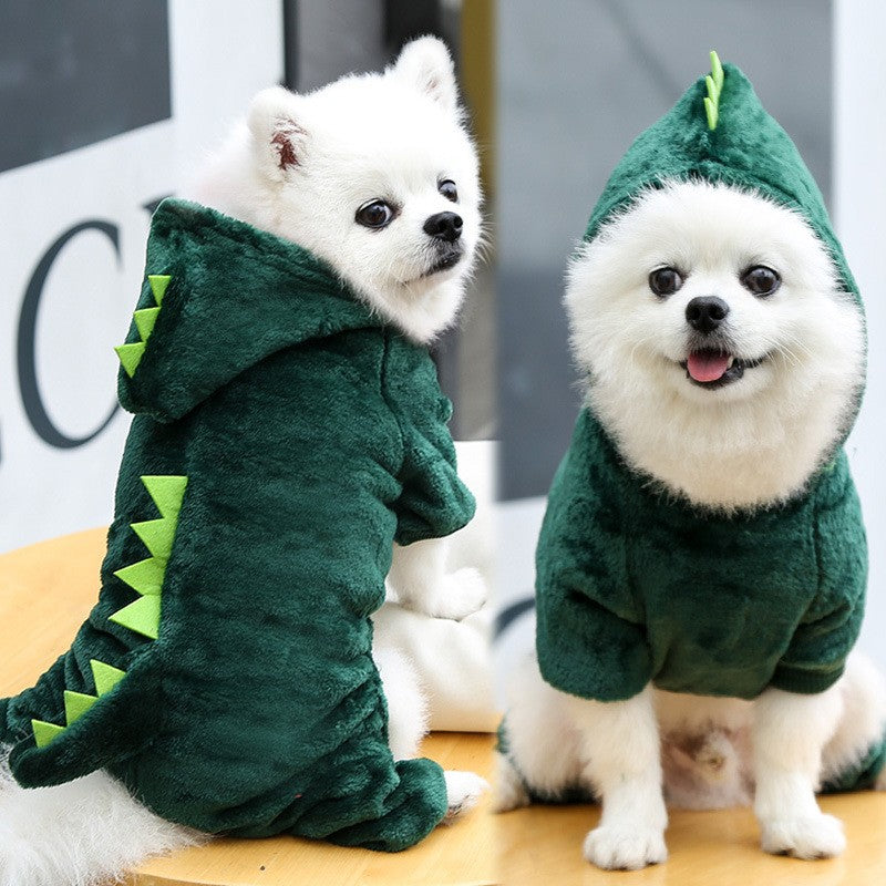 Macacão Dinossauro para Cães e Gatos