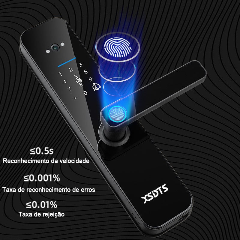 Fechadura Digital Inteligente Com Biometria e Câmera Integrada