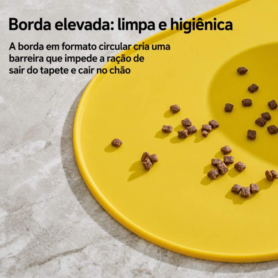 Tapete Impermeável para Ração e Água
