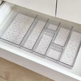Organizador De Gaveta Modular Ajustável Em Acrílico
