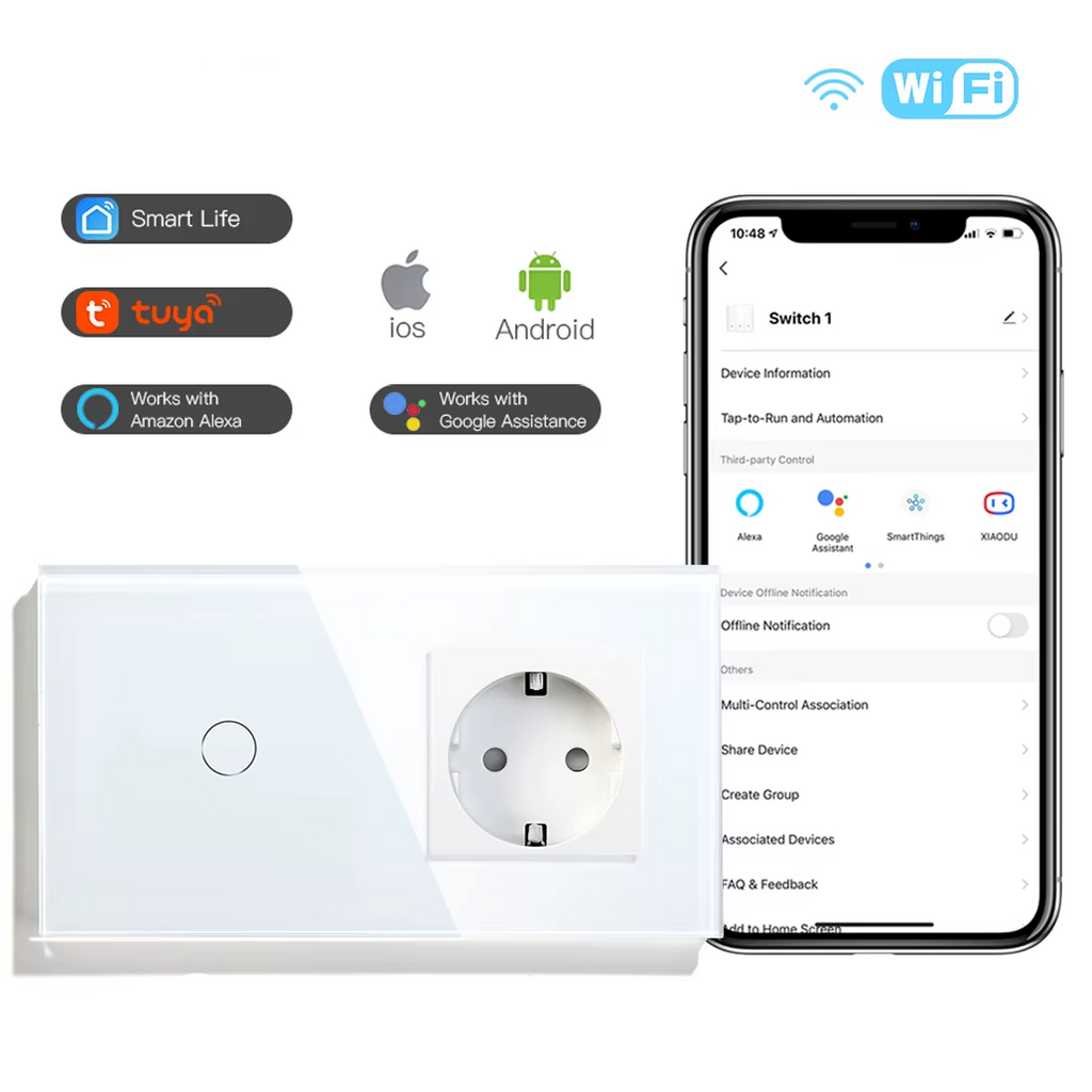 Interruptor Inteligente Touch Com Controle Por Aplicativo