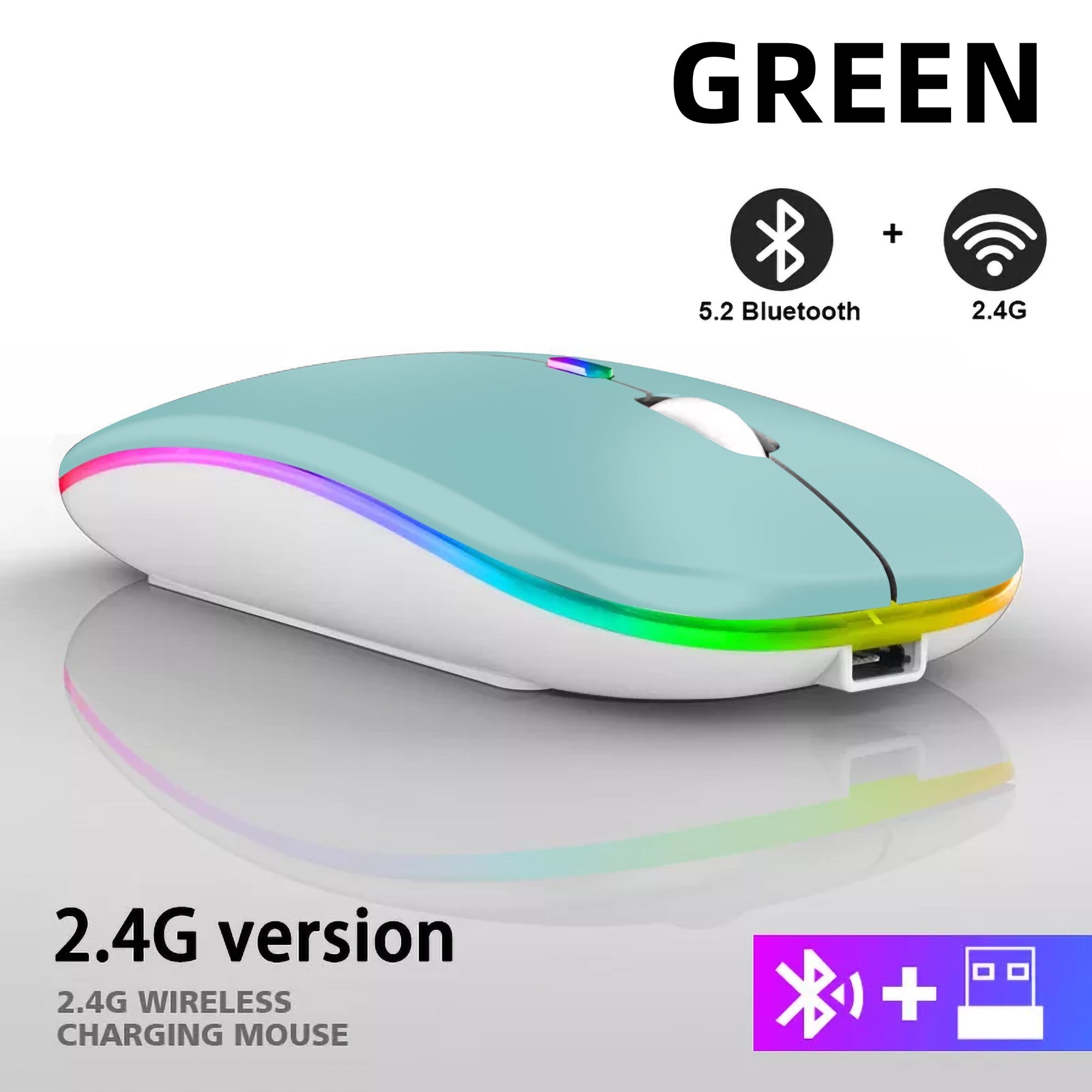 Mouse Sem Fio Bluetooth Recarregável Slim