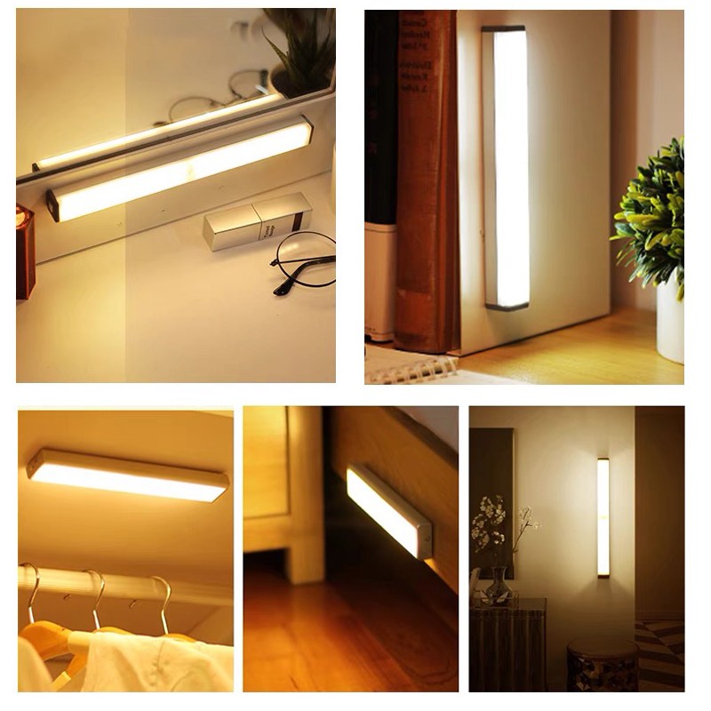 Luz LED Com Sensor De Movimento Recarregável