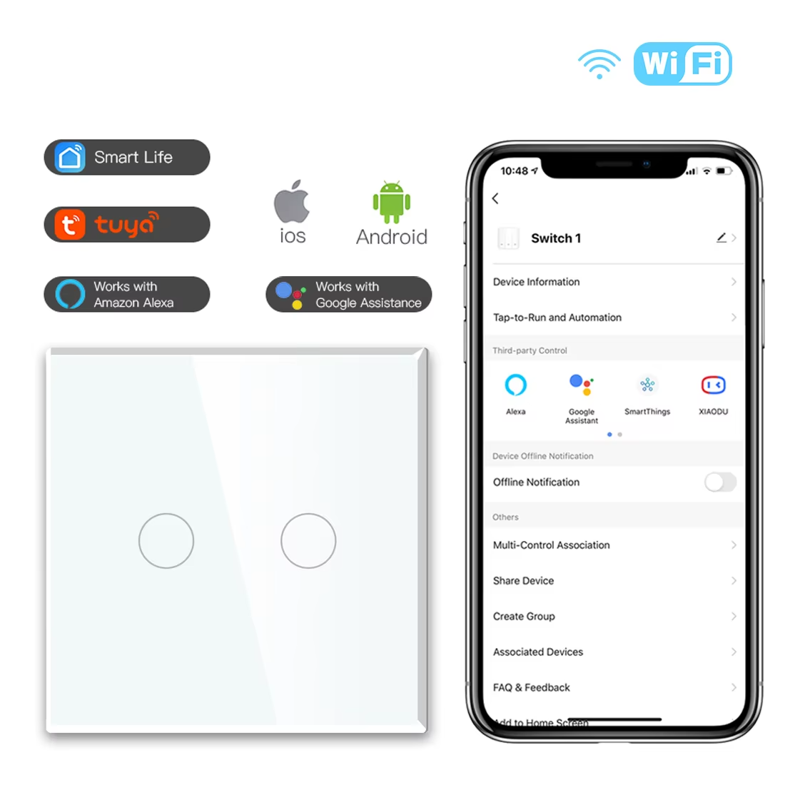 Interruptor Inteligente Touch Com Controle Por Aplicativo