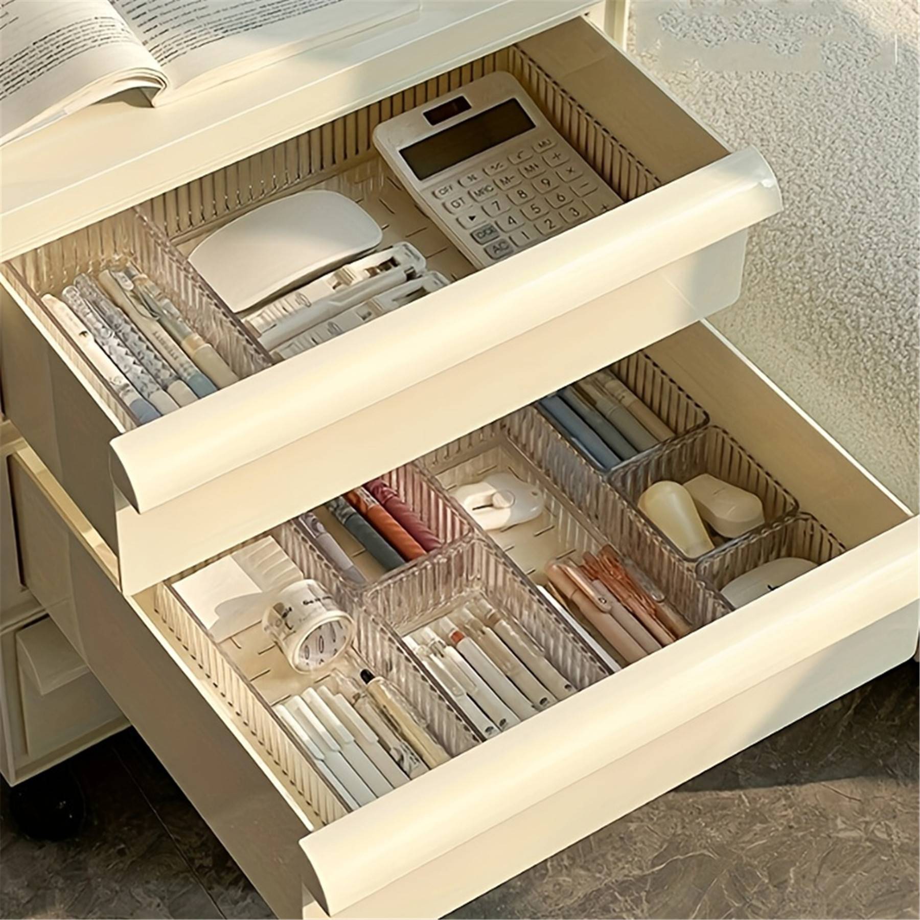 Organizador De Gaveta Modular Ajustável Em Acrílico