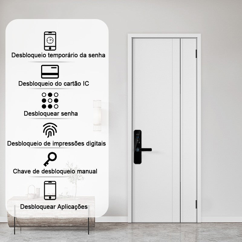 Fechadura Digital Inteligente Com Biometria e Câmera Integrada