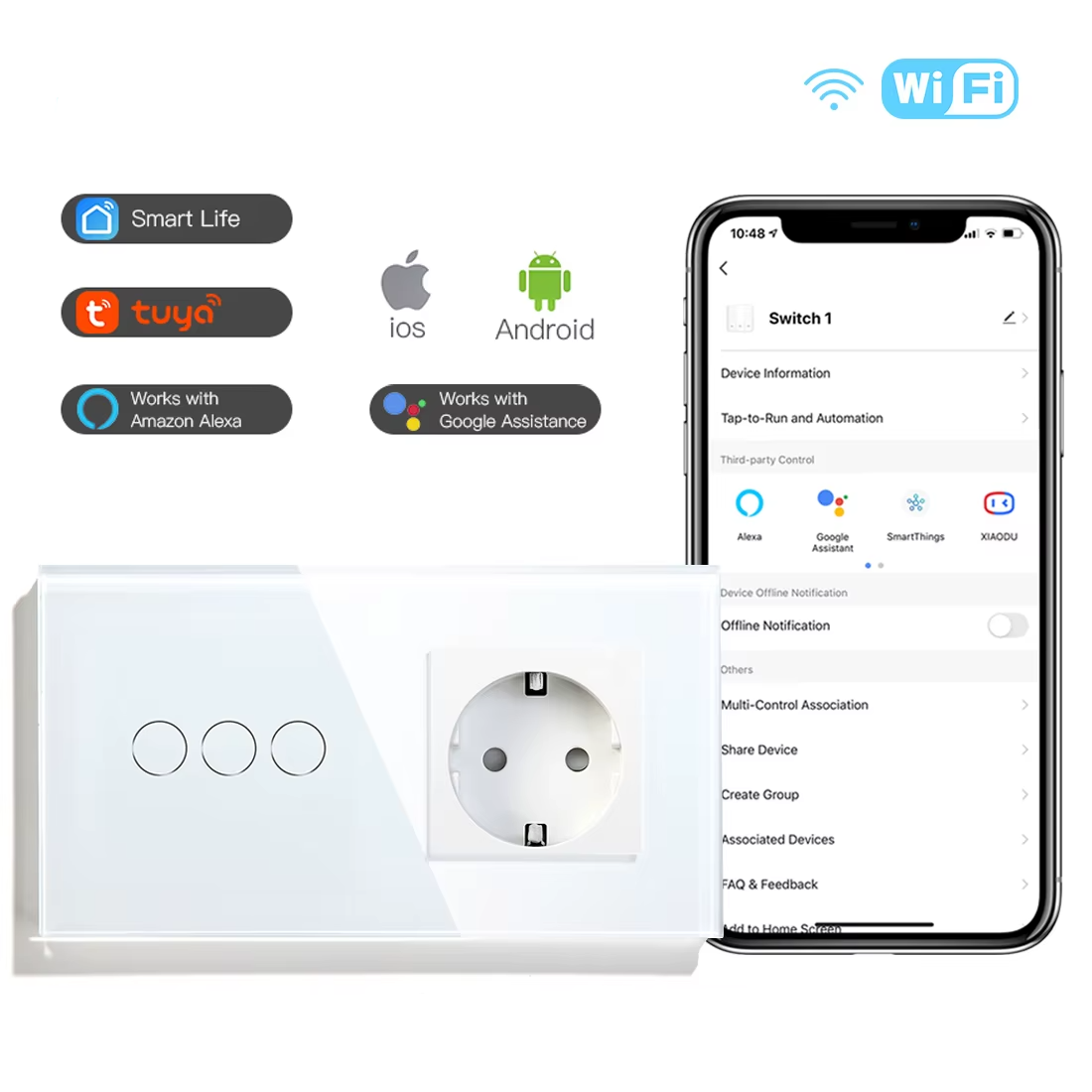 Interruptor Inteligente Touch Com Controle Por Aplicativo